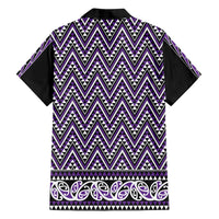 New Zealand Maori Niho Taniwha Family Matching Off Shoulder Maxi Dress and Hawaiian Shirt Waiporopo Mangopare and Puhoro Pattern LT9 - Polynesian Pride