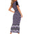 New Zealand Maori Niho Taniwha Family Matching Short Sleeve Bodycon Dress and Hawaiian Shirt Waiporopo Mangopare and Puhoro Pattern
