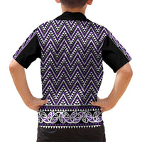 New Zealand Maori Niho Taniwha Family Matching Summer Maxi Dress and Hawaiian Shirt Waiporopo Mangopare and Puhoro Pattern LT9 - Polynesian Pride