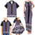 New Zealand Maori Niho Taniwha Family Matching Tank Maxi Dress and Hawaiian Shirt Waiporopo Mangopare and Puhoro Pattern