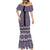 New Zealand Maori Niho Taniwha Mermaid Dress Waiporopo Mangopare and Puhoro Pattern