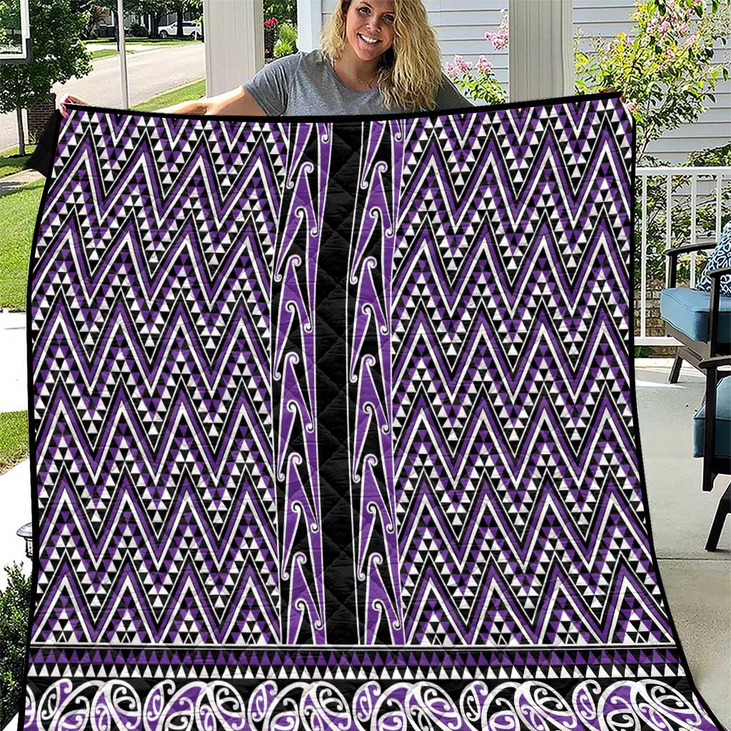 New Zealand Maori Niho Taniwha Quilt Waiporopo Mangopare and Puhoro Pattern