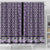 New Zealand Maori Niho Taniwha Shower Curtain Waiporopo Mangopare and Puhoro Pattern