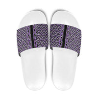 New Zealand Maori Niho Taniwha Slide Sandals Waiporopo Mangopare and Puhoro Pattern - Polynesian Pride