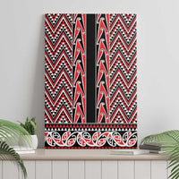 New Zealand Maori Niho Taniwha Canvas Wall Art Whero Mangopare and Puhoro Pattern