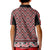 New Zealand Maori Niho Taniwha Kid Polo Shirt Whero Mangopare and Puhoro Pattern