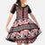 New Zealand Maori Niho Taniwha Kid Short Sleeve Dress Whero Mangopare and Puhoro Pattern