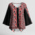 New Zealand Maori Niho Taniwha Kimono Sleeve Blouse Whero Mangopare and Puhoro Pattern - Polynesian Pride