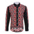 New Zealand Maori Niho Taniwha Long Sleeve Button Shirt Whero Mangopare and Puhoro Pattern