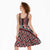 New Zealand Maori Niho Taniwha Midi Dress Whero Mangopare and Puhoro Pattern - Polynesian Pride