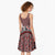 New Zealand Maori Niho Taniwha Midi Dress Whero Mangopare and Puhoro Pattern - Polynesian Pride