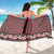 New Zealand Maori Niho Taniwha Sarong Whero Mangopare and Puhoro Pattern