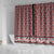 New Zealand Maori Niho Taniwha Shower Curtain Whero Mangopare and Puhoro Pattern