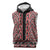 New Zealand Maori Niho Taniwha Sleeveless Hoodie Whero Mangopare and Puhoro Pattern - Polynesian Pride