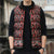 New Zealand Maori Niho Taniwha Sleeveless Puffer Jacket Whero Mangopare and Puhoro Pattern - Polynesian Pride