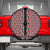 New Zealand Maori Niho Taniwha Spare Tire Cover Whero Mangopare and Puhoro Pattern