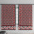 New Zealand Maori Niho Taniwha Window Curtain Whero Mangopare and Puhoro Pattern