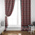 New Zealand Maori Niho Taniwha Window Curtain Whero Mangopare and Puhoro Pattern