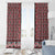 New Zealand Maori Niho Taniwha Window Curtain Whero Mangopare and Puhoro Pattern
