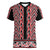 New Zealand Maori Niho Taniwha Women V-Neck T-Shirt Whero Mangopare and Puhoro Pattern