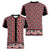 New Zealand Maori Niho Taniwha Women V-Neck T-Shirt Whero Mangopare and Puhoro Pattern