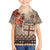 Vintage Bula Fiji Personalised Family Matching Tank Maxi Dress and Hawaiian Shirt Beige Hibiscus Tapa Pattern