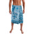 Vintage Bula Fiji Personalised Lavalava Blue Hibiscus Tapa Pattern