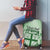 Vintage Bula Fiji Personalised Luggage Cover Green Hibiscus Tapa Pattern LT9