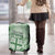 Vintage Bula Fiji Personalised Luggage Cover Green Hibiscus Tapa Pattern LT9