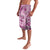 Vintage Bula Fiji Personalised Lavalava Pink Hibiscus Tapa Pattern