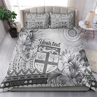 Vintage Bula Fiji Personalised Bedding Set Beige Hibiscus Tapa Pattern LT9