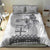 Vintage Bula Fiji Personalised Bedding Set Beige Hibiscus Tapa Pattern