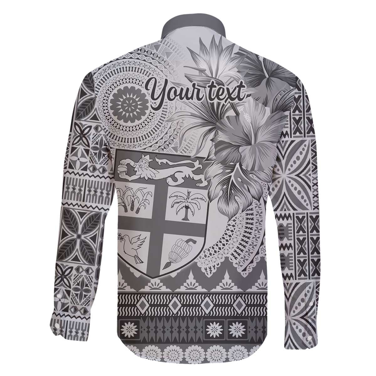 Vintage Bula Fiji Personalised Family Matching Puletasi and Hawaiian Shirt Beige Hibiscus Tapa Pattern LT9 - Polynesian Pride