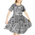 Vintage Bula Fiji Personalised Kid Short Sleeve Dress Beige Hibiscus Tapa Pattern