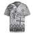 Vintage Bula Fiji Personalised Rugby Jersey Beige Hibiscus Tapa Pattern