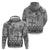 Vintage Bula Fiji Personalised Zip Hoodie Beige Hibiscus Tapa Pattern