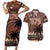 Personalised Bula Fiji 679 Couples Matching Short Sleeve Bodycon Dress and Hawaiian Shirt Fijian Tagimoucia Masi Tapa Art