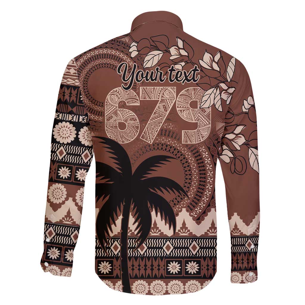 Personalised Bula Fiji 679 Family Matching Short Sleeve Bodycon Dress and Hawaiian Shirt Fijian Tagimoucia Masi Tapa Art LT9 - Polynesian Pride