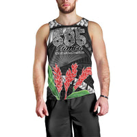 Personalised Samoa 685 Men Tank Top Teuila Flower With Black Samoan Tattoo