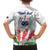 Personalised Samoa 685 Family Matching Off Shoulder Short Dress and Hawaiian Shirt Teuila Flower With White Samoan Tattoo