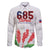 Personalised Samoa 685 Family Matching Puletasi and Hawaiian Shirt Teuila Flower With White Samoan Tattoo