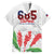 Personalised Samoa 685 Family Matching Short Sleeve Bodycon Dress and Hawaiian Shirt Teuila Flower With White Samoan Tattoo