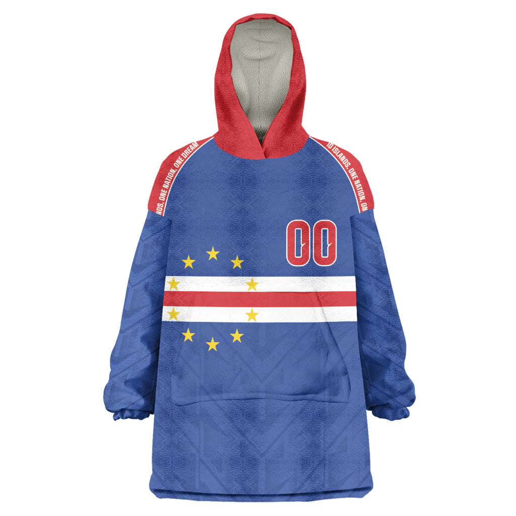 Cape Verde Atlantic Stars Custom Kid Wearable Blanket Hoodie Football 2026 Supporter