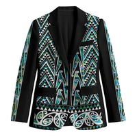 New Zealand Maori Niho Taniwha Blazer Papua Shell - Mangopare Puhoro Pattern