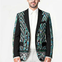 New Zealand Maori Niho Taniwha Blazer Papua Shell - Mangopare Puhoro Pattern