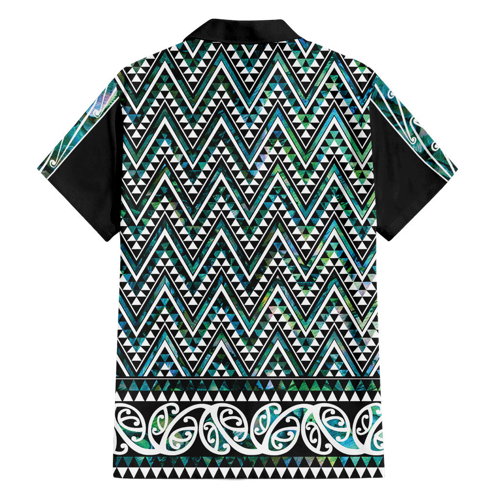 New Zealand Maori Niho Taniwha Family Matching Off Shoulder Maxi Dress and Hawaiian Shirt Papua Shell - Mangopare Puhoro Pattern