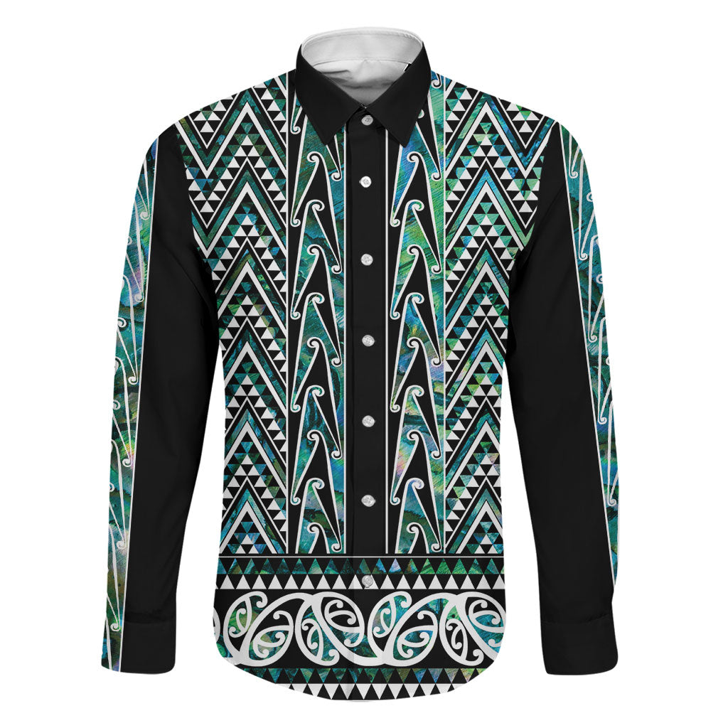 New Zealand Maori Niho Taniwha Family Matching Off Shoulder Short Dress and Hawaiian Shirt Papua Shell - Mangopare Puhoro Pattern