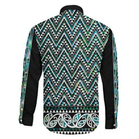 New Zealand Maori Niho Taniwha Family Matching Short Sleeve Bodycon Dress and Hawaiian Shirt Papua Shell - Mangopare Puhoro Pattern
