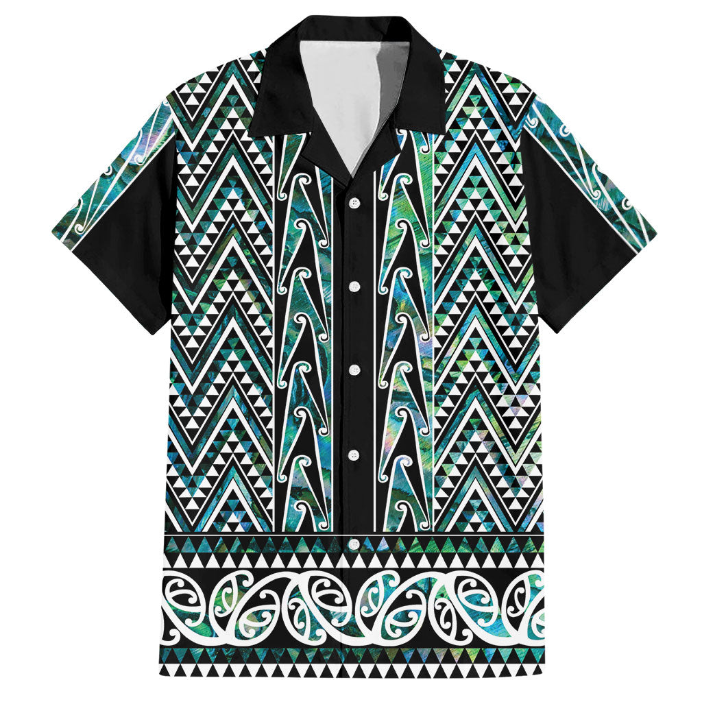 New Zealand Maori Niho Taniwha Hawaiian Shirt Papua Shell - Mangopare Puhoro Pattern