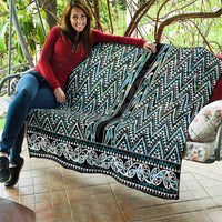 New Zealand Maori Niho Taniwha Quilt Papua Shell - Mangopare Puhoro Pattern